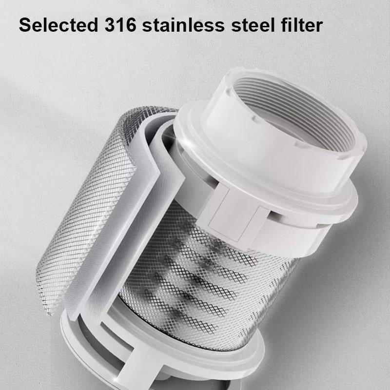 Kitchen Sink Tap Water Filter Removes Sediment Chlorine 360° Swivel Aerator With Washable Cartridge