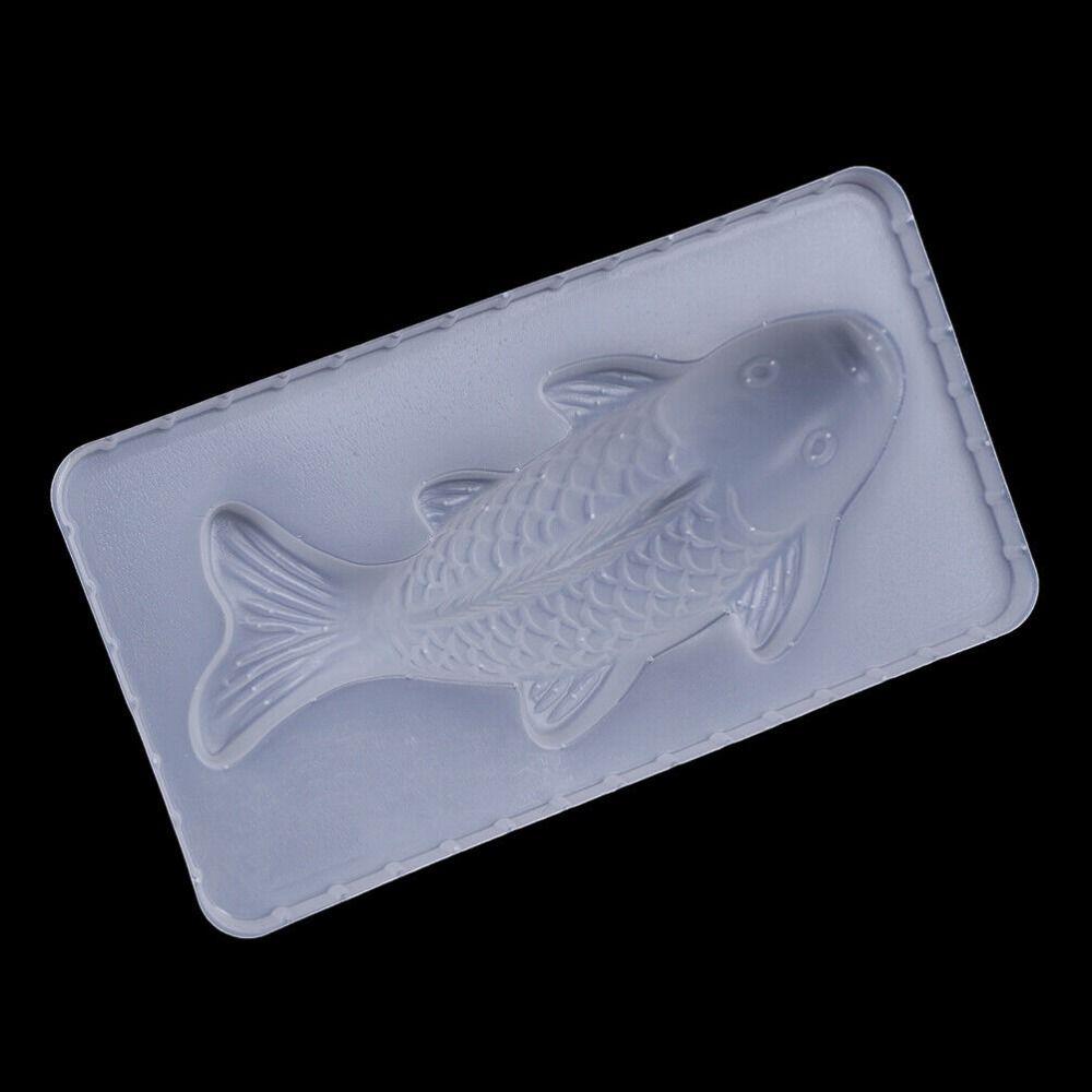 Outil Forme Poisson Koi 3D Vaisselle Moule à Riz Moule en Silicone Moule à Gâteau Chocolat Gelée Moule Sugarcraft