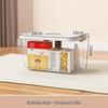 Transparent Plastic Storage Box with Handle