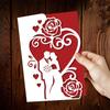 Wedding Invitation Metal Cutting Dies Stencils for DIY Scrapbooking Decorative Embossing Paper Card Photo Album Template