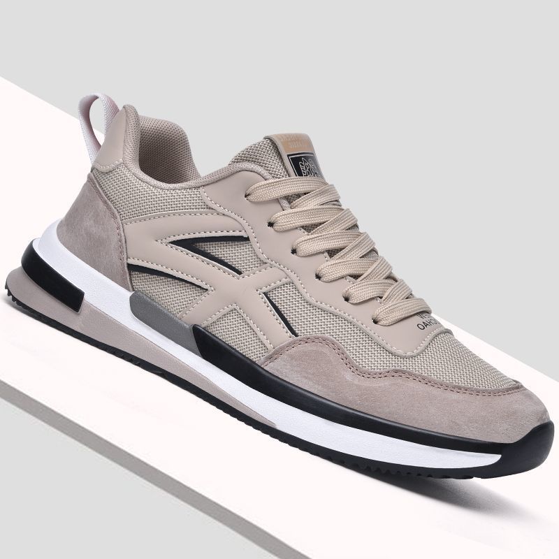 Herren Sneakers 2024 neu atmungsaktiv lässig leichte weiche Sohle Schnürung dicke Sohle Komfort Student Laufschuhe Tenis Masculino