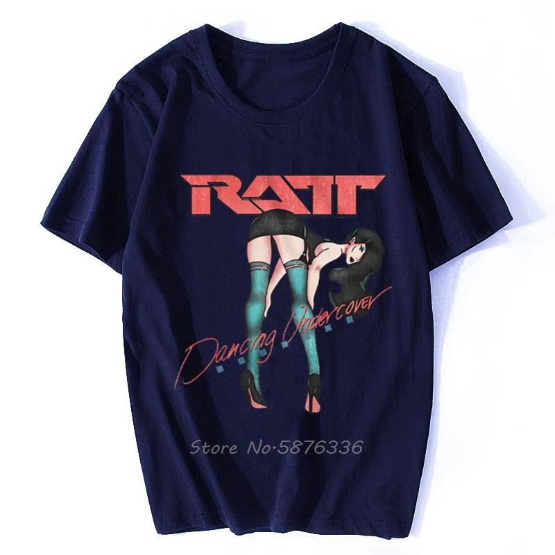 Ratt Dancing Undercover Adult TShirt Heavy Metal Music Cotton New Unisex Funny Tops Tee Shirt