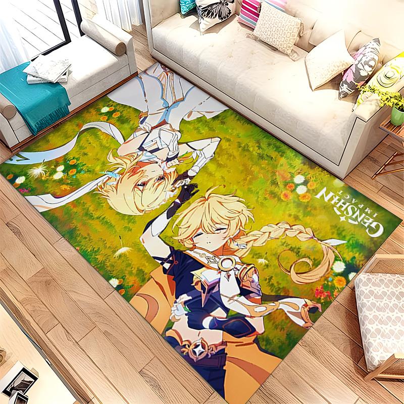 Genshin Impact (14) Rug Suitable For Living Rooms Bedrooms Computer Rooms Dining Areas And Placement Under Tables And Chairs Also An Ideal Choice For