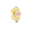 Gold Plated Sparking HeartFlower Charm Beads Pendant Fit Original Copper Bracelet Necklace Beads For Diy Jewelry Women Gift