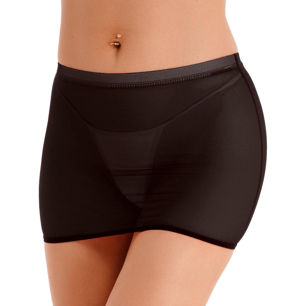 Dam Sexiga Nattklubb Pennskjolar Solid Låghöjd Stretchig Transparent Mini Micro Kjol Paket Höftkjol