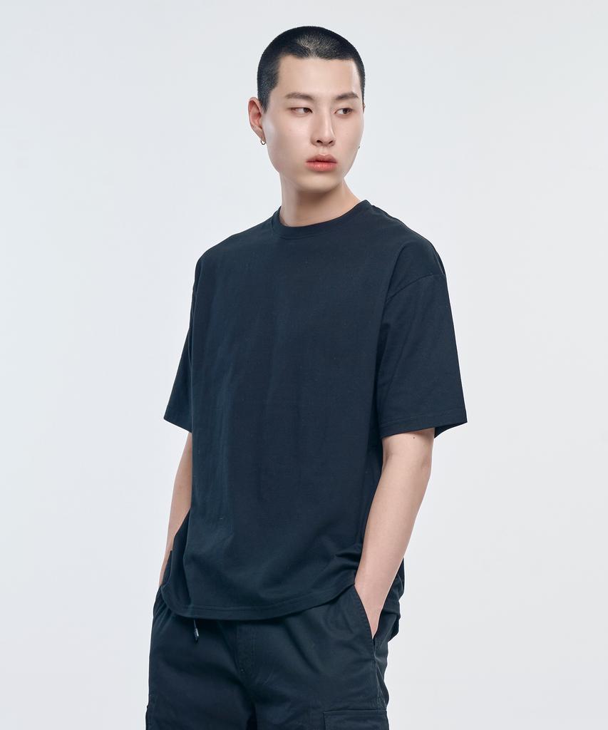 Yunaitideuaeseul [3Pack] Basic Plain Oversized Short Sleeve T-Shirt (Type A)