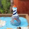 Realistický tvar DIY maják miniatúrna živica Mikrokrajinka Figúrka majáku Záhradná dekorácia
