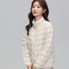 Thin Down Jacket Women's Autumn and Winter New Short White Duck Down Winter Stand-up Collar Thin Casual Coat Tide