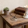 Bohemian Geometric Alloy Pendant Necklace With Leather Cord For Women Summer Style