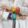 Bohemian Oval Acrylic Elastic Bangle for Women Unique Design Party Jewelry Bracelet