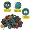 Lot de 100 disques abrasifs pour polissage, tige, grain, pour outils rotatifs électriques, élimination de la rouille, polissage