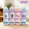 750ml KPop Demon Hunters Gradient Straw Water Bottle Portable High-Capacity Cup Easy-clean Reusable Designed for Office School Outdoor