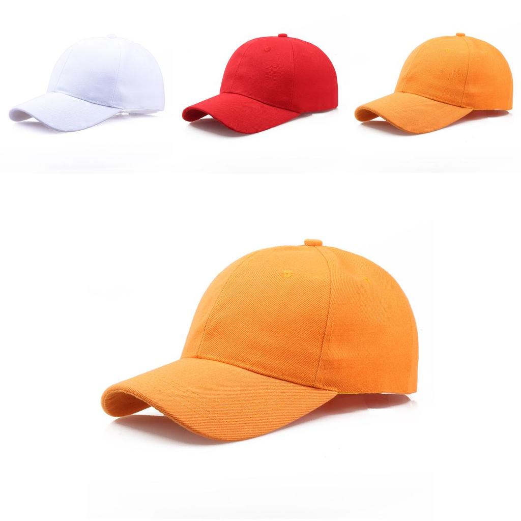 Unisex Adjustable Solid Canvas Baseball Cap Perfect For Outdoor Activities And Sports