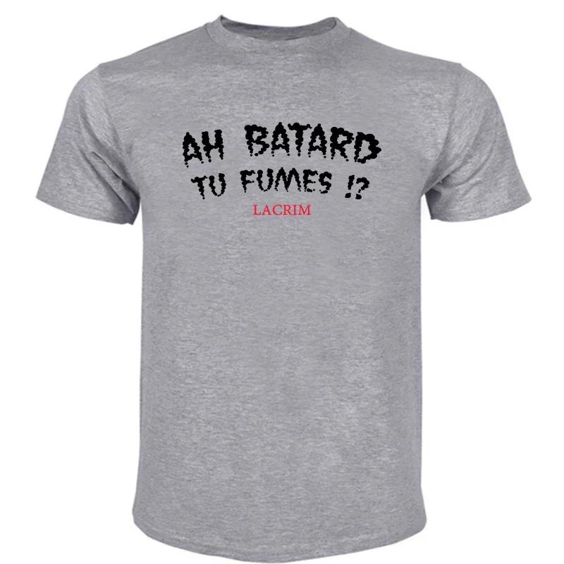 Ανδρικά T-shirts Βαμβακερό T-shirt Ah Batard Tu Fumes Lacrim T-shirt Vintage T-shirt Αστεία T-shirts Anime T-shirt T-shirt Άνδρες