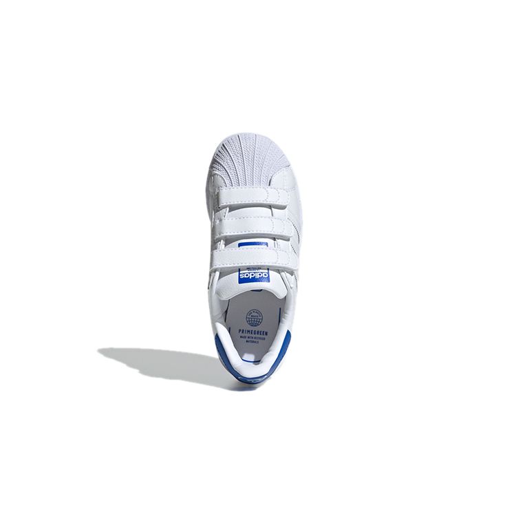 adidas Originals Cf C Breathable Low-Top Skate Shoes Kids Sneakers White Blue FX7169
