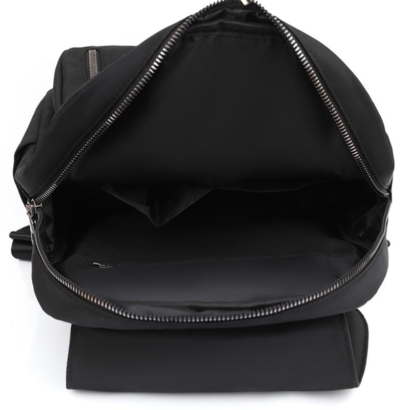 Retro Simple Style Backpack New Korean Style Bag Women's Large Capacity Casual Solid Color College Backpack