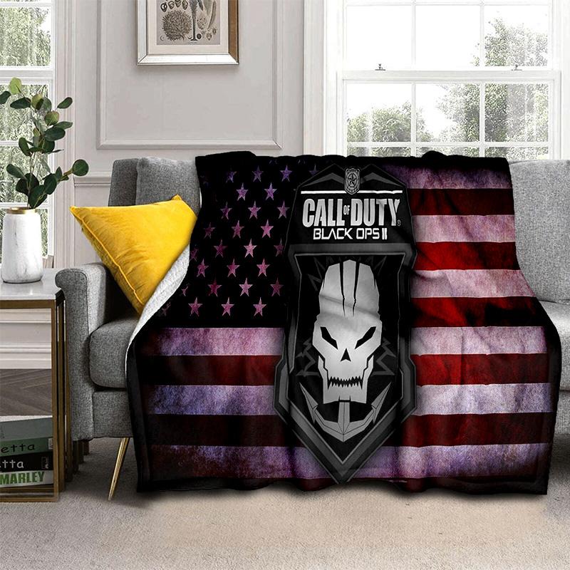 3D Call of Duty, COD žaidimas, Žaidėjo HD pledas, Minkštas metamas pledas namams, miegamajam, lovai, sofai, iškylai, kelionei, biurui, uždangalas vaikams