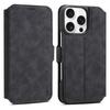 (Black) For iPhone 16 Pro Max Case Leather+PC Magnetic Detachable Wallet Phone Cover