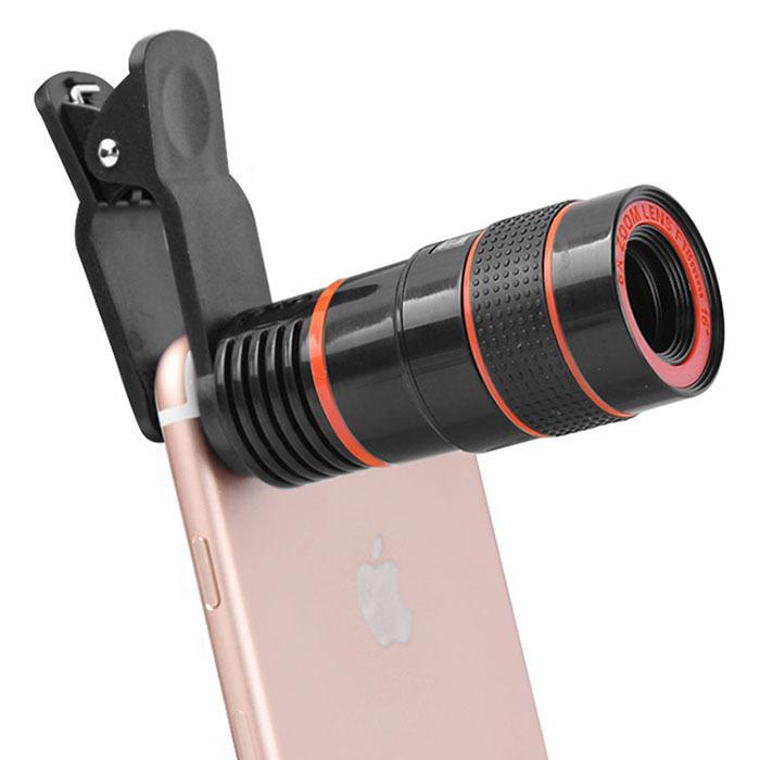 Tovární velkoobchod Nový 8×18 High-definition Mobile Phone Telescope Univerzální fotoaparát Externí univerzální klip.