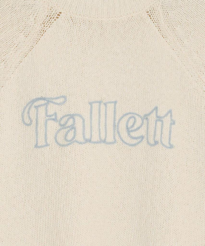 FALLETT Story Logo Raglan Knit Cream