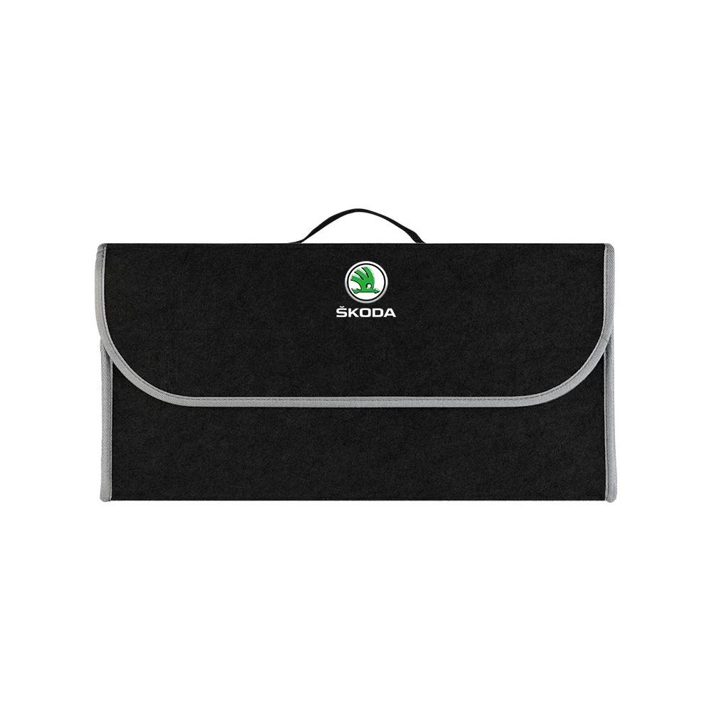 Car Trunk Organizer Box Large Capacity Folding Storage Bag for Skoda Octavia A5 A7 Rapid Kodiaq Karoq Superb Fabia Kamiq VisionS