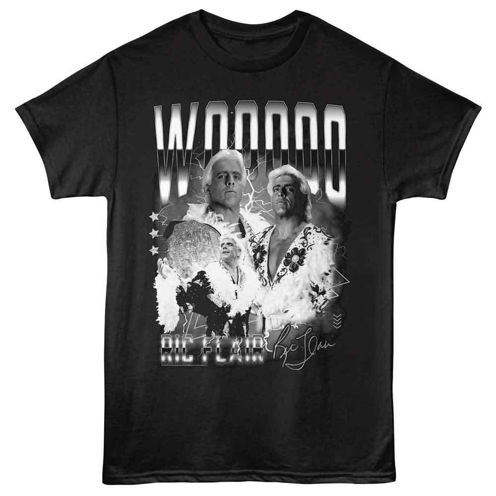 Ric Flair Woo Collage Black Wrestling Shirt