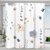 Watercolour Floral Shower Curtain Spring Sage Floral Botanical Curtain Polyester Fabric Shower Curtain Bathroom Decor with Hooks