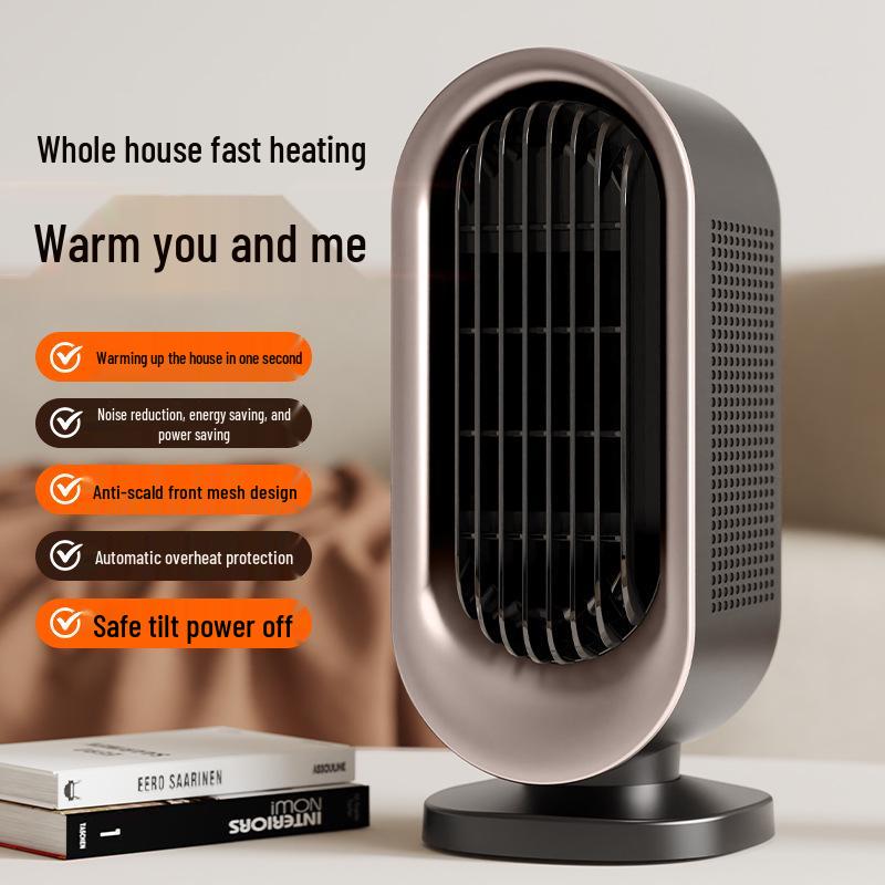 Compact Silent Desktop Electric Heater: Fast & Efficient Warmth for Home or Office