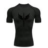 Sword with Wings  Men's Sports T-shirt Training Fitness Compression Workout T-Shirt Short Sleeve Rashguard for Men