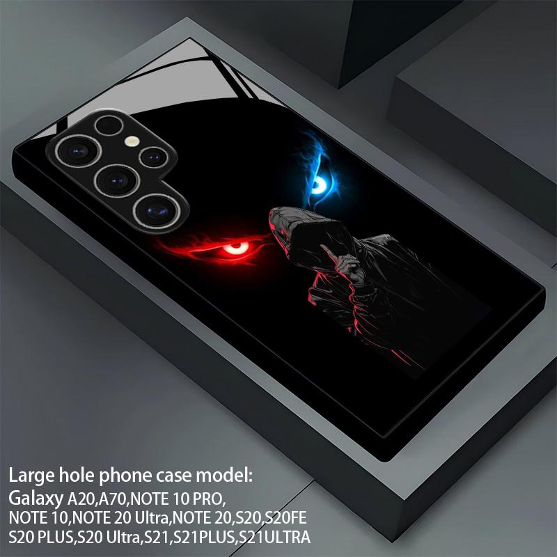 2D Pattern Phone Case for Samsung S26 S25 S24 S23 S22 S21 S20 A56 A36 A16 Tempered Glass Protective Cover