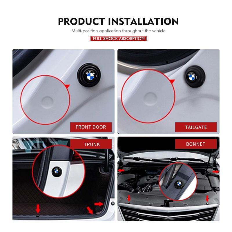 4pcs Anti-collision Silicone Car Door Shock Absorber Spacer For BMW G30 G20 M3 M5 E91 E92 E93 E36 E70 X3 X4 X5 X1 E39 F30 SK8