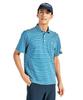 Munsingwear Short Sleeve Collared Pique Border Golf MG5SHS24M Men's Shirt, Moisture-Wicking, Quick-Drying, Sunscreen, (BL00) (Blue)