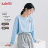 Γυναικείο T-shirt Baleno από 100% Βαμβάκι, Μακρυμάνικο, Στρογγυλή Λαιμόκοψη