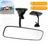 Espelho Retrovisor de Carro Grande Angular com Mangueira de Ventosa Interior do Automóvel Espelho Retrovisor Rotativo 360° Universal Espelho Traseiro de Carro