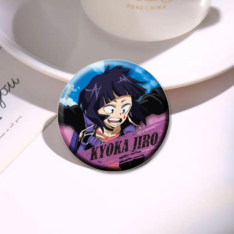 32/44/58mm Anime My Hero Academia Badge Midoriya Izuku/Bakugou Katsuki/Todoroki Shoto Cartoon Brooch Pins Backpack Clothes Accessorie Gift