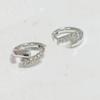Light Luxury High-end Crystal Ear Buckle, Simple Personality, Asymmetrical, Versatile Temperament Earrings for Women