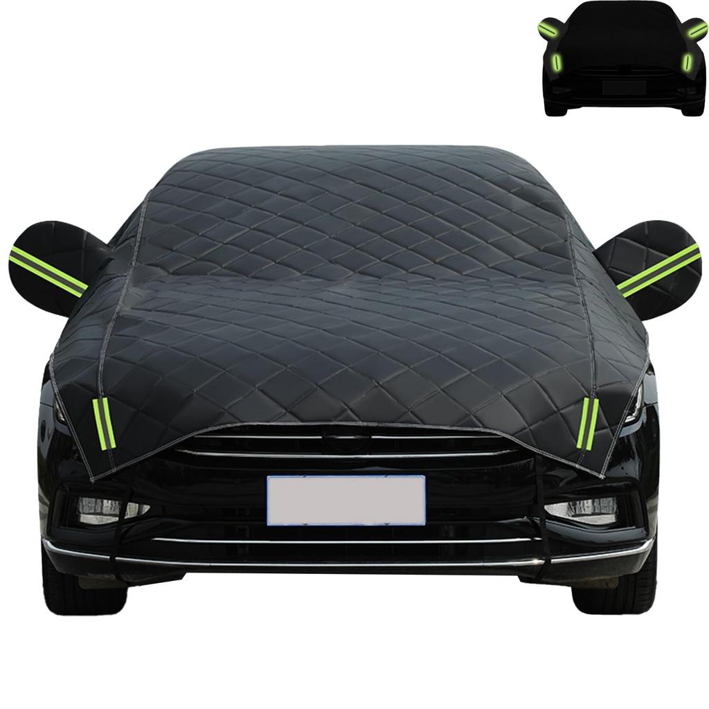 Hail Car Cover, Multi-layer Padded Anti-hail Car Cover, Heavy Duty Waterproof Sedan Protector With Reflective Strips For All Weather