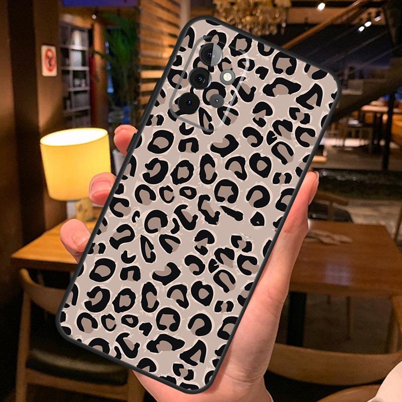 Tan Leopard Hülle Für Samsung Galaxy A54 A34 A14 A52 A32 A12 A13 A33 A53 A15 A16 A36 A56 A26 A06 A35 A55