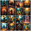 5D Diamant Schilderij Halloween Fantasie Donkere Stijl Decoratie DIY Volledig Diamant Mozaïek Ingelegd Kruissteek Set Cadeau