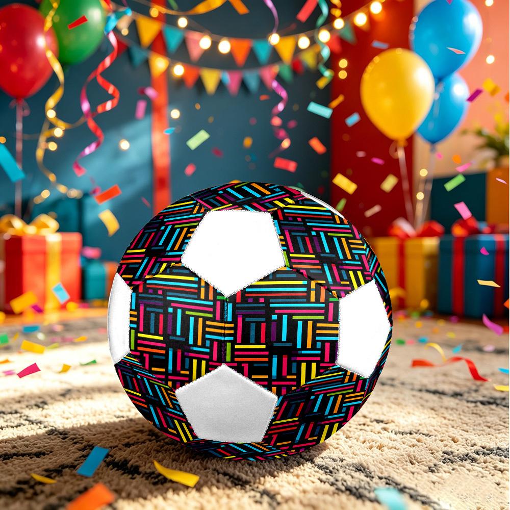 1pc Colorful Lightweight PVC Training Soccer Ball, Size 5, Suitable for Indoor and Outdoor TrainingGift Y60382