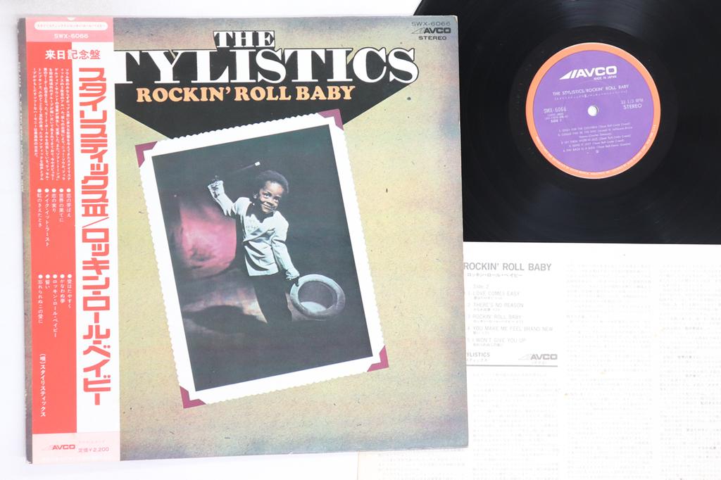 LP Record STYLISTICS Rockin Roll Baby SWX6066 AVCO 1973 Japan Obi SoulFunk Used