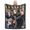 Leon S. Kennedy Residents Evils Blankets Flannel Autumn   Multifunction Super Soft Throw Blankets for Bed Couch Bedspreads