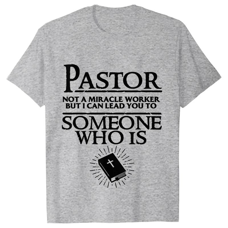 Funny Pastor Cool  T-shirts for Men Summer Streetwear Short Sleeve Husband Boyfriend Gifts Tees Shirt Mens Clothing
