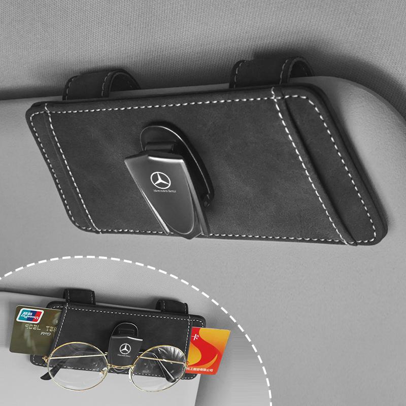 TGM3 Boîte à Lunettes Pare-soleil Voiture Étui à Lunettes de Soleil Auto Clip Carte Pour Mercedes Benz W203 W206 W220 W205 W211 W212 W201 W210 Accessoires