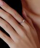 Helene Jewelry Silver 925 Half Heart Cubic Miss Ring (Type B)