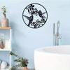 Branch Flowers and Birds Metal Wall Art Hollowed-Out Patterns Aesthetic Crafts for Elegant Wall Hangings and Decorative Home