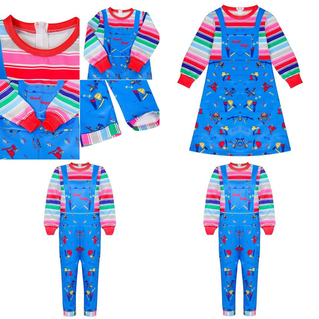 Auffälliges Chucky Kostüm für Kinder (Child's Play Lizenz) Für Jungen und Mädchen Spaß
