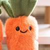 Cute Carrot Vegetable Plush Keychain, Small Stuffed Pendant for Bag Backpack Purse, Kawaii Key Ring Charm, Gift for Girls Women