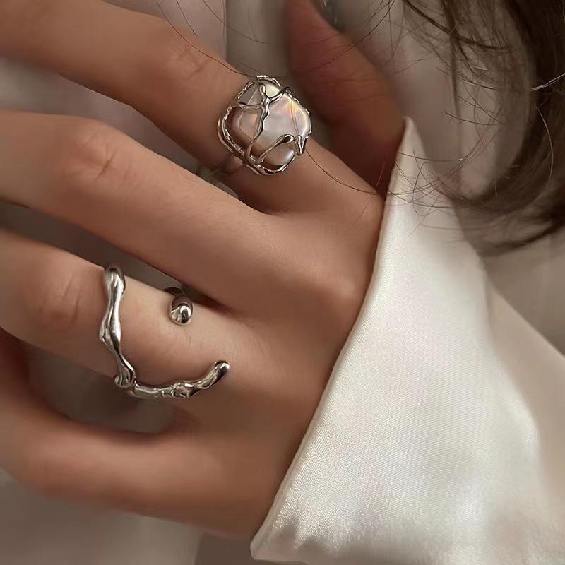 New Sliver Color Cubic Zirconia Snake Ring for Women Open Adjustable CZ Finger Rings Party Wedding Statement Jewelry