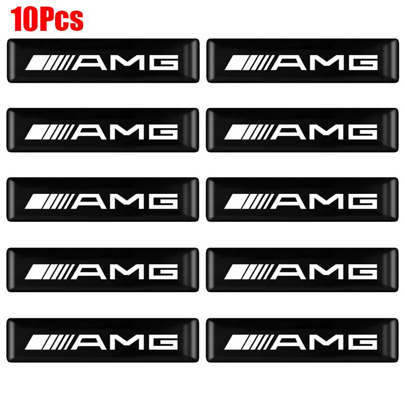 3D Epoxy Personality Mark Stickers Car Interior Exterior Decoration Sticker For Mercedes Benz AMG W205 W204 W206 W213 W212 W211 QF0
